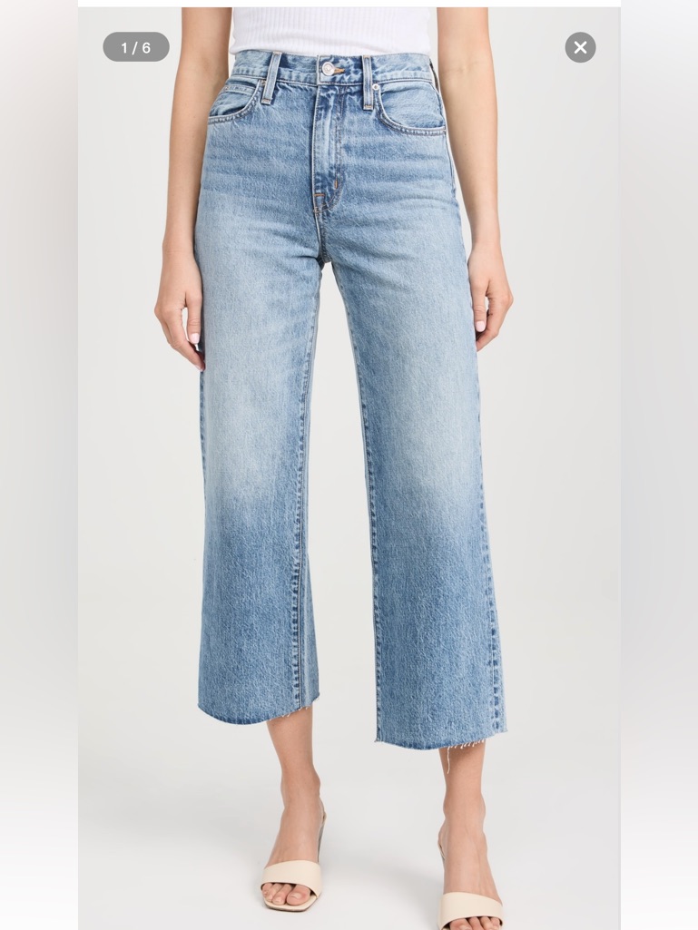 Slvrlake Gracie Crop High-Rise Jeans - Blue